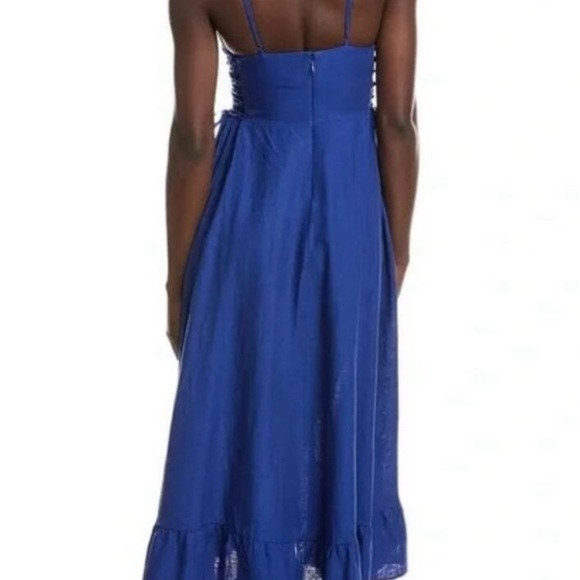 FARM Rio Blue Spaghetti Strap Midi Sundress - Picture 2 of 5